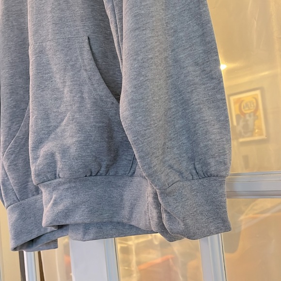 VAIL Graphic Turtleneck/Hoodie Sweatshirt • Rare • Gray/Navy Lettering • Small - Picture 8 of 8